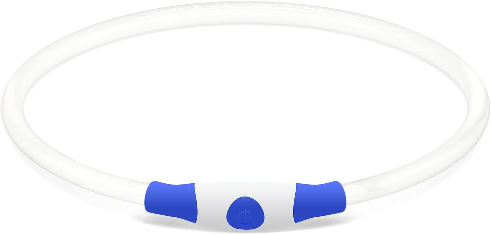 USB Rechargeable LED Dog Collar - Enhanced Night Visibility Safety Necklace for Small, Medium, and Large Dogs (Blue)