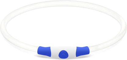 USB Rechargeable LED Dog Collar - Enhanced Night Visibility Safety Necklace for Small, Medium, and Large Dogs (Blue)