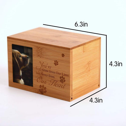 Elegant Wooden Cremation Urns for Pet Ashes - Memorial Keepsake Boxes for Dogs