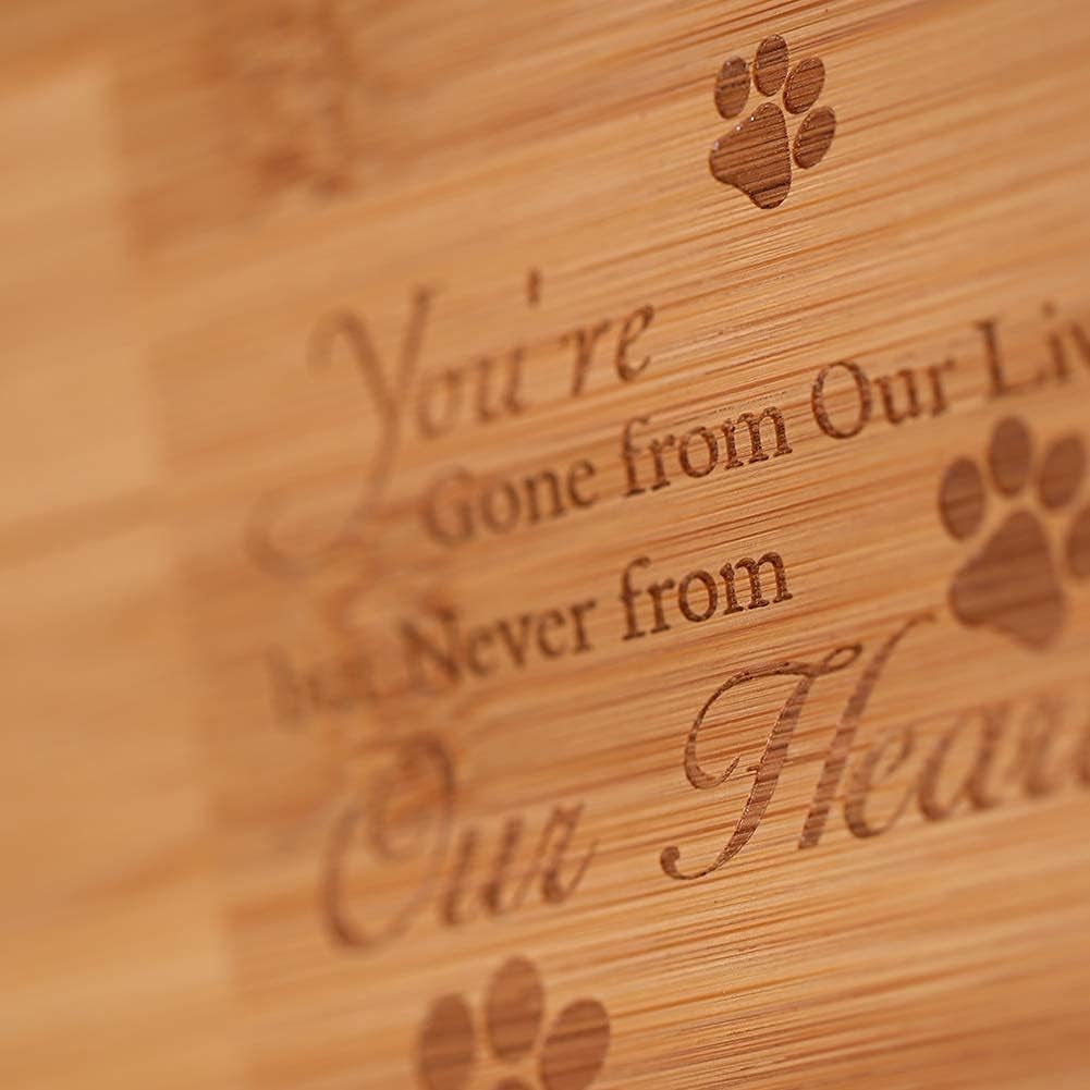 Elegant Wooden Cremation Urns for Pet Ashes - Memorial Keepsake Boxes for Dogs