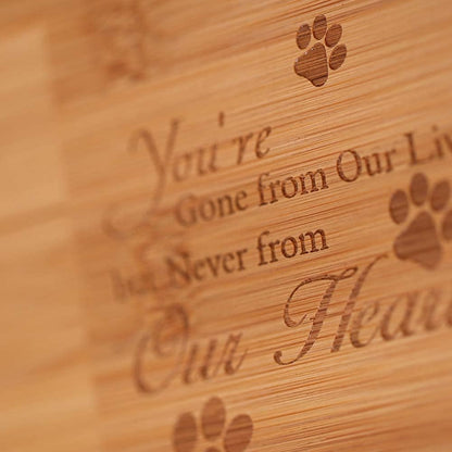 Elegant Wooden Cremation Urns for Pet Ashes - Memorial Keepsake Boxes for Dogs